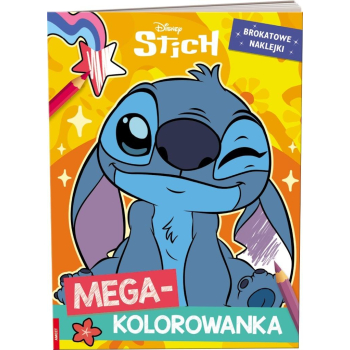 Stich. Megakolorowanka. Brokatowe naklejki.